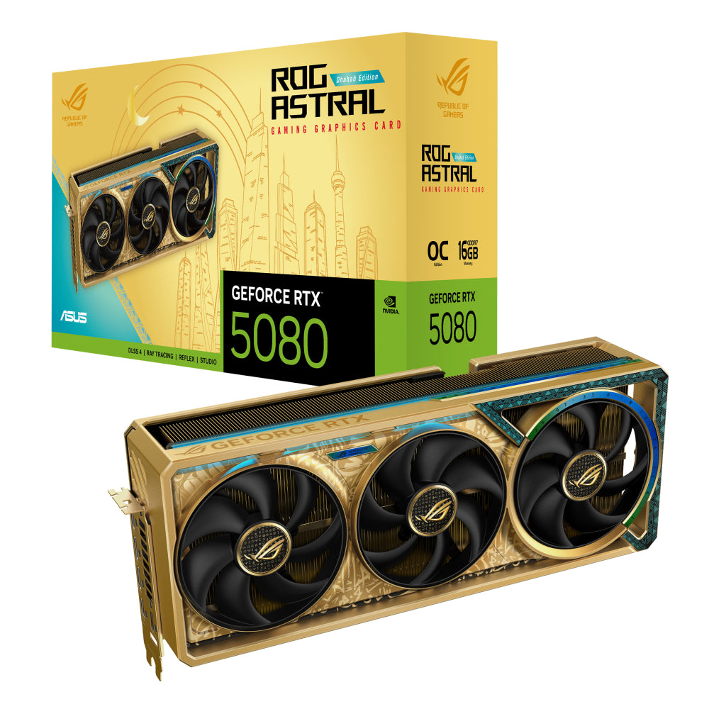 ASUS ROG Astral - -RTX5080-O16G-DHAHAB-CORE NVIDIA GeForce RTX 5080 16 GB GDDR7