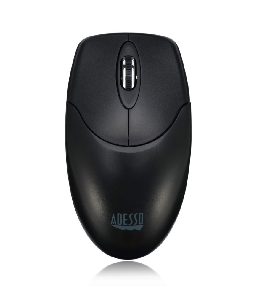 Adesso Mouse Wireless Antimicrobial M60 3 Buttons optical scroll up to 1200dpi PC/Mac - Black