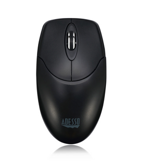 Adesso Mouse Wireless Antimicrobial M60 3 Buttons optical scroll up to 1200dpi PC/Mac - Black
