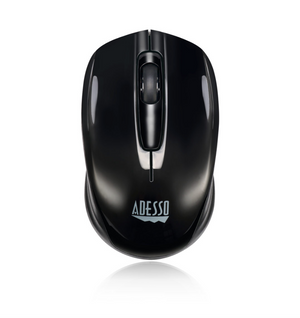 Adesso Mouse Wireless Mini S50 Portable 3 Buttons up to 1200dpi PC/Mac - Black