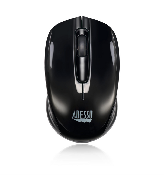 Adesso Mouse Wireless Mini S50 Portable 3 Buttons up to 1200dpi PC/Mac - Black
