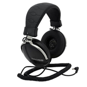 Koss Headphone Over Ear Home TD85 1/4inch Jack High Quality Sound & Construction Large Adjustable Padded Headband - Silver & Black