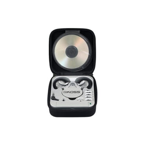 Koss Stereophones with Sportclip Portable Amplifier with Built-In Equalizer 3.5mm with Carry Case Retractable Cord