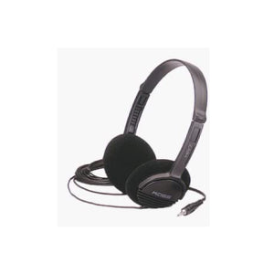 Koss Headphone On Ear 3.5mm Portable with Volume Control BULK 8ft Long Cord - Black