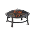 Endless Summer Brushed Copper Wood Burning Firebowl - Heavy Gauge Spark Guard Included - Brushed Copper