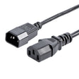 StarTech.com 6ft (1.8m) Power Extension Cord, C14 to C13, 10A 125V, 18AWG, Computer Power Cord Extension, IEC-320-C14 to IEC-320-C13 AC Power Cable Extension for Power Supply, UL Listed
