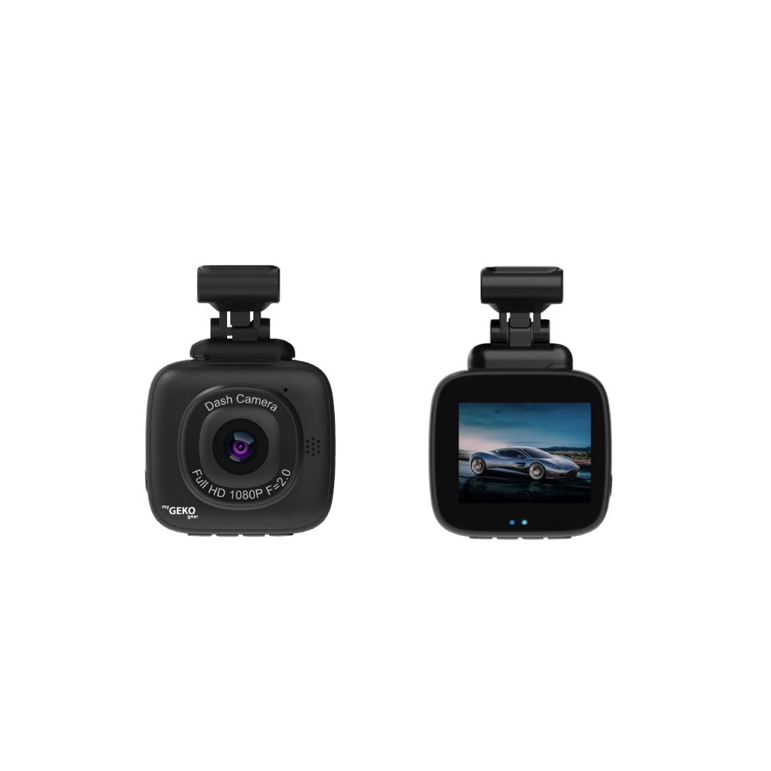 GekoGear Dashcam - Orbit 500 1080p HD IBD II Power Cable Wifi Support G-Sensor 8GB MicroSD Included (support up to 32GB) - Black