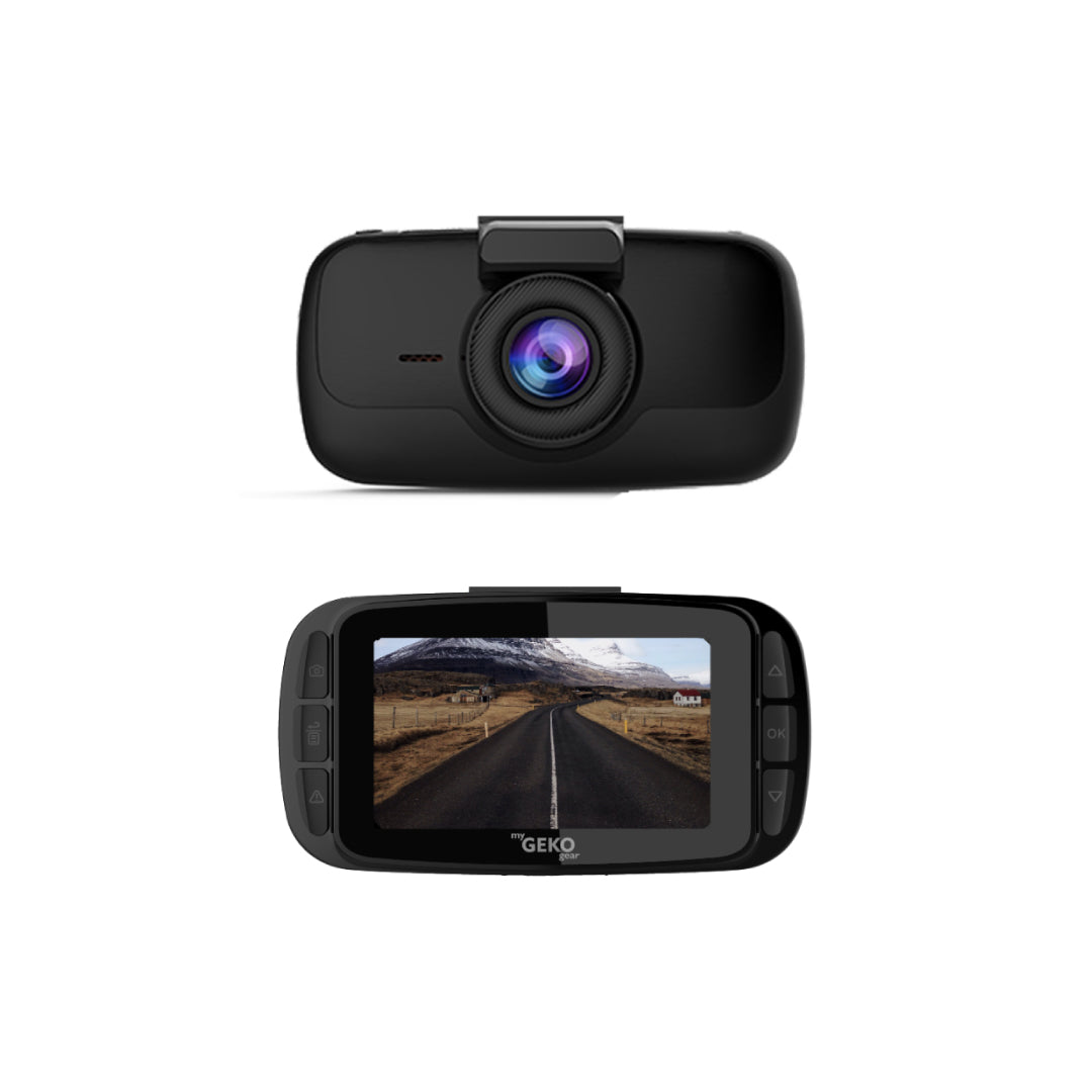 GekoGear Dashcam - Orbit 960 4k UHD Sony Starvis Night Vision Wifi Support G-Sensor Lane Departure & Front Collision Warning 16GB MicroSD Included (up to 512GB) - Black