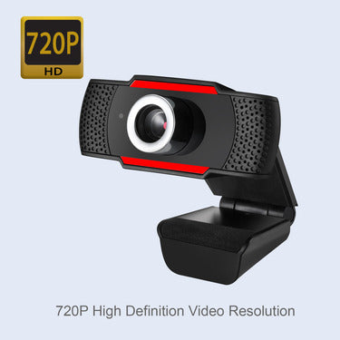 Adesso Webcam CyberTrack H3 720P (1.3MP) Manual Focus with Built-in Microphone - Black