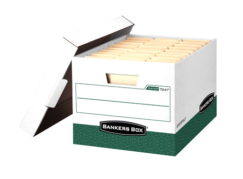 Fellowes 07241 file storage box Green, White