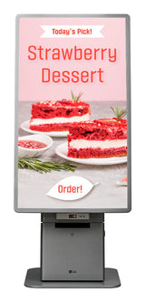 LG 27KC3P-M Signage Display Kiosk design 68.6 cm (27") LCD 300 cd/m² Full HD Silver Touchscreen Built-in processor Windows 10 IoT Enterprise 16/7