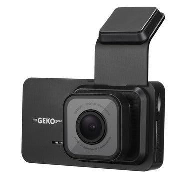 GekoGear Dashcam - Orbit 1120 1080p HD H.264 Compression - 130 Degree Wide Angle  G-Sensor 32GB MicroSD Incl.  support up to 64GB – Black