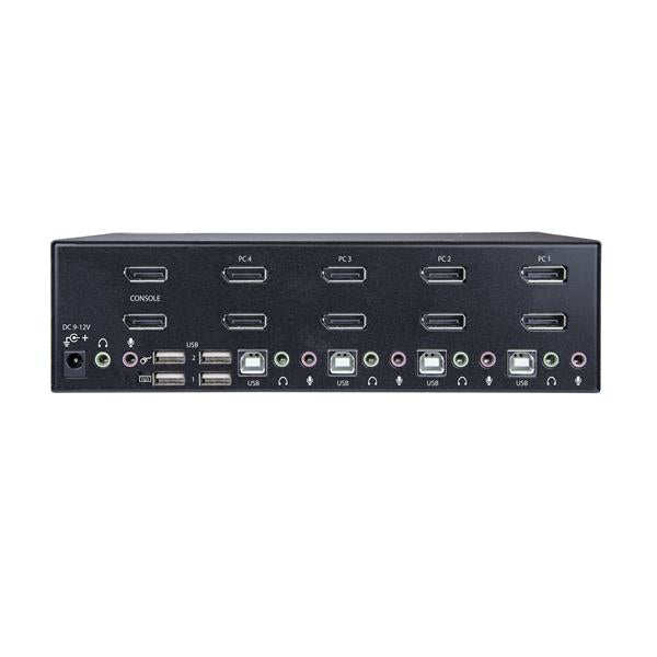 StarTech.com 4-Port Dual DisplayPort KVM Switch - 4K 60Hz - TAA