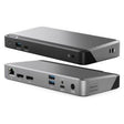 Alogic Docking Station USB-C or USB-A Dual Monitor 2x DisplayPort  4k Ultra HD 65W Power Delivery DX2 - Black