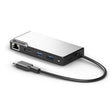 Alogic Hub 6-in-1 USB-C 2x USB-A 3.1 HDMI 4K Ultra HD VGA RJ45 Gigabit USB-C 100W Power Pass Through  Fusion Max - Space Grey