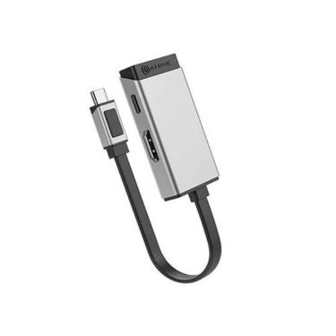 Alogic Adapter 2-in-1 USB-C Male to HDMI Female & USB-C Female Magforce 4K Ultra HD 100W Pass Through Charging