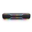 HyperGear Speaker Bluetooth 20W Sound Bar Style Dynamic Bass 6 Mode LED Lighting HyperBeam Aux-In USB & microSD Inputs Built in Mic - Black