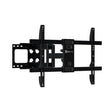 Klipxtreme TV Mount Full Motion 32 - 90In Flat or Curved TV Max 132lbs Tilt & Swivel Built in Leveler Dual Arms Heavy Gauge Steel - Black