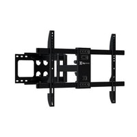 Klipxtreme TV Mount Full Motion 32 - 90In Flat or Curved TV Max 132lbs Tilt & Swivel Built in Leveler Dual Arms Heavy Gauge Steel - Black
