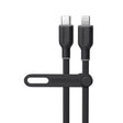 HyperGear Charge & Sync PD Lightning MFI to USB-C Flexi Pro Cable 6ft PD up to 60W Fast Charge 480Mbps High Speed - Soft Touch Silicone - Black