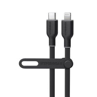HyperGear Charge & Sync PD Lightning MFI to USB-C Flexi Pro Cable 6ft PD up to 60W Fast Charge 480Mbps High Speed - Soft Touch Silicone - Black