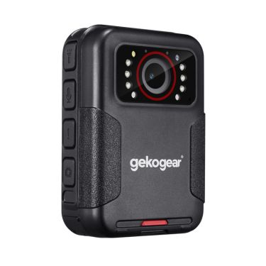 GekoGear Body Cam Aegis 110 HD 1080p Infrared Night Vision Wide Angle Lens IP65 Water Resistant 10hr Battery Life - Black