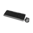 Klipxtreme Keyboard & Mouse Combo Kit Wireless Magnifix Premium Ultra Slim 6 Button Ergonomic Mouse 1200dpi 2.4Ghz Built in Wrist Rest - Black