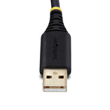 StarTech.com 10ft (3m) USB to Null Modem Serial Adapter Cable, Interchangeable DB9 Screws/Nuts, COM Retention, USB-A to RS232, FTDI, Level-4 ESD Protection, Windows/macOS/ChromeOS/Linux - Rugged TPE Construction