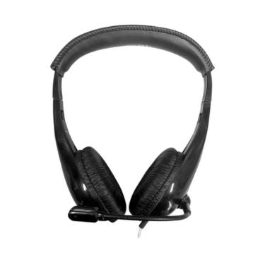 HamiltonBuhl Headset Motiv8 Stereo On Ear with Gooseneck Boom Mic In-line Volume Adjustable Headband Dura-Cord 3.5mm