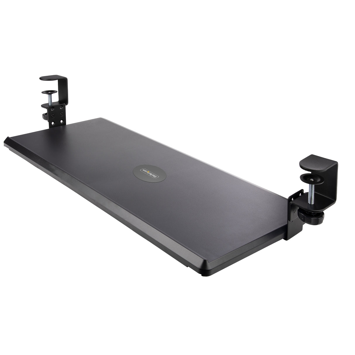 StarTech.com Under-Desk Keyboard Tray, Clamp-on Ergonomic Keyboard Holder, Up to 12kg (26.5lb), Sliding Keyboard and Mouse Drawer with C-Clamps, Height Adjustable Keyboard Tray (3.9/4.7/5.5 in) - TAA