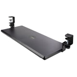StarTech.com Under-Desk Keyboard Tray, Clamp-on Ergonomic Keyboard Holder, Up to 12kg (26.5lb), Sliding Keyboard and Mouse Drawer with C-Clamps, Height Adjustable Keyboard Tray (3.9/4.7/5.5 in) - TAA