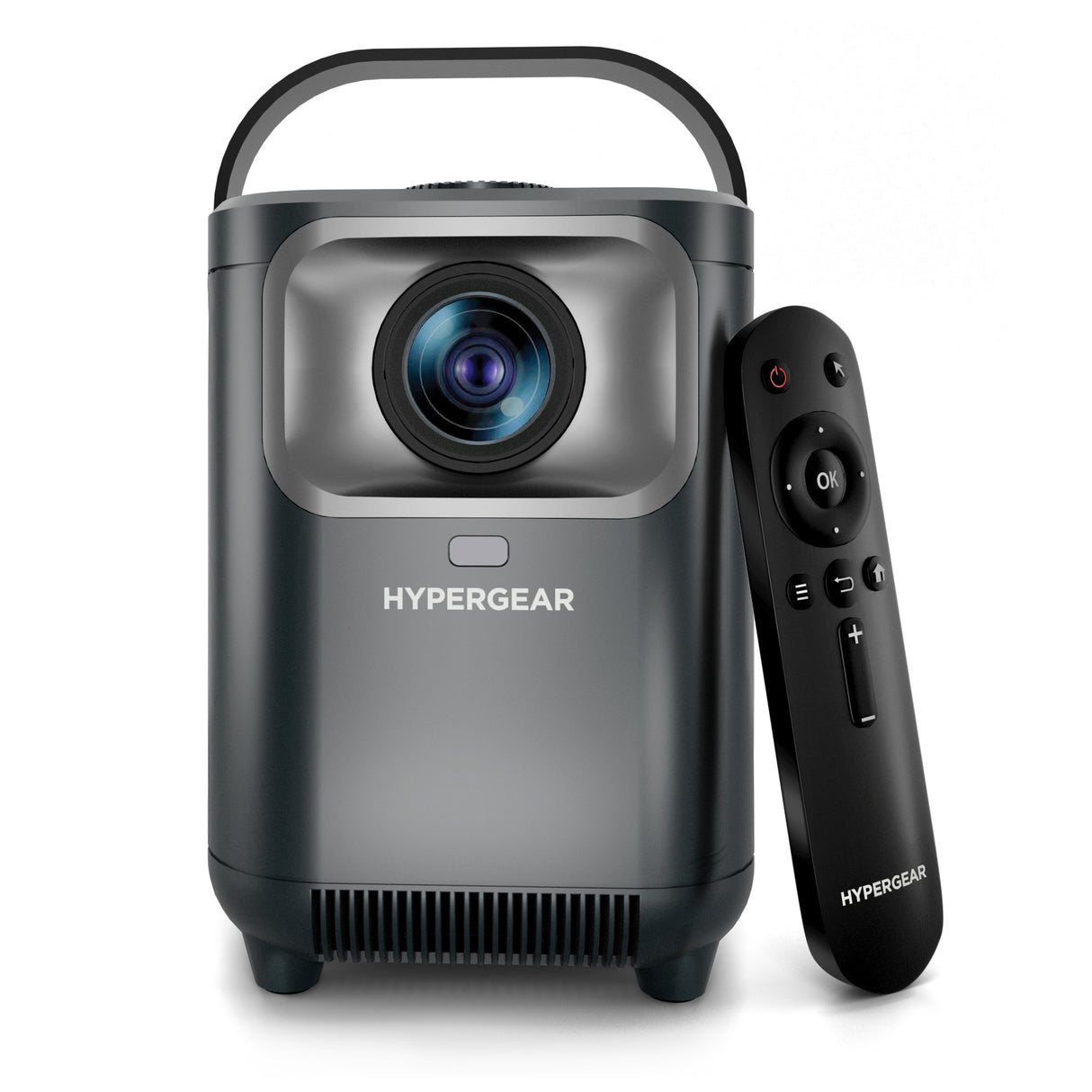 HyperGear Portable Projector Mini Bluetooth Cinemini Stream Popular apps Built in 5W Speaker Remote Control Connect Phone or Laptop 720p