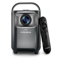 HyperGear Portable Projector Mini Bluetooth Cinemini Stream Popular apps Built in 5W Speaker Remote Control Connect Phone or Laptop 720p
