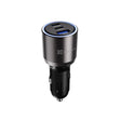Klipxtreme Car Charger 3 Port 140W 2x USB-C PD (140W & 30W) 1x USB-A 3.0 (18W) LED Ring Light Indicator - Black