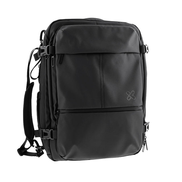Klipxtreme Backpack 17In Nomad Multiple Compartments Expandable Water Repellant Built in Lock to Secure your Valuables Luggage Strap Built in USB Port