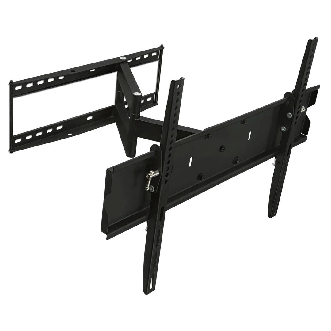 Mount-It! TV Mount Full Motion High Weight Capacity up to 65In 110lbs Swivel & Extension Ideal for Corner Installations - Black