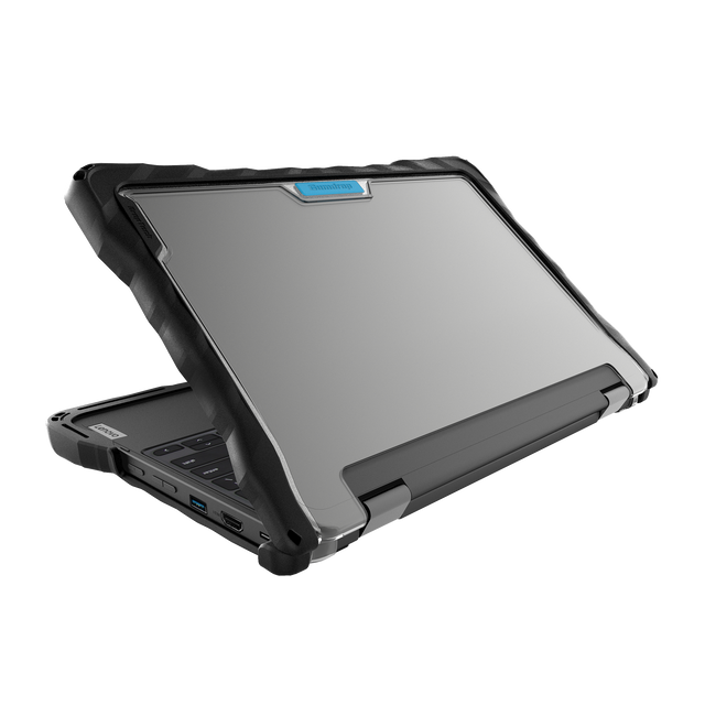 Gumdrop HP Lenovo 500e/500w/300e/300w Chromebook Gen 3 & 500E G4s (2-in-1) DropTech Rugged Case TechShell Certification - Black