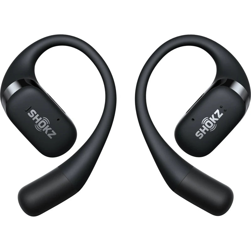 Shokz OpenFit 2+ BLACK Open-Ear True Wireless Earbuds Dual microphones with advanced noise-canceling-Dolby Audio-Ni-Ti alloy-Dust Sweat and Water Resistant IP55