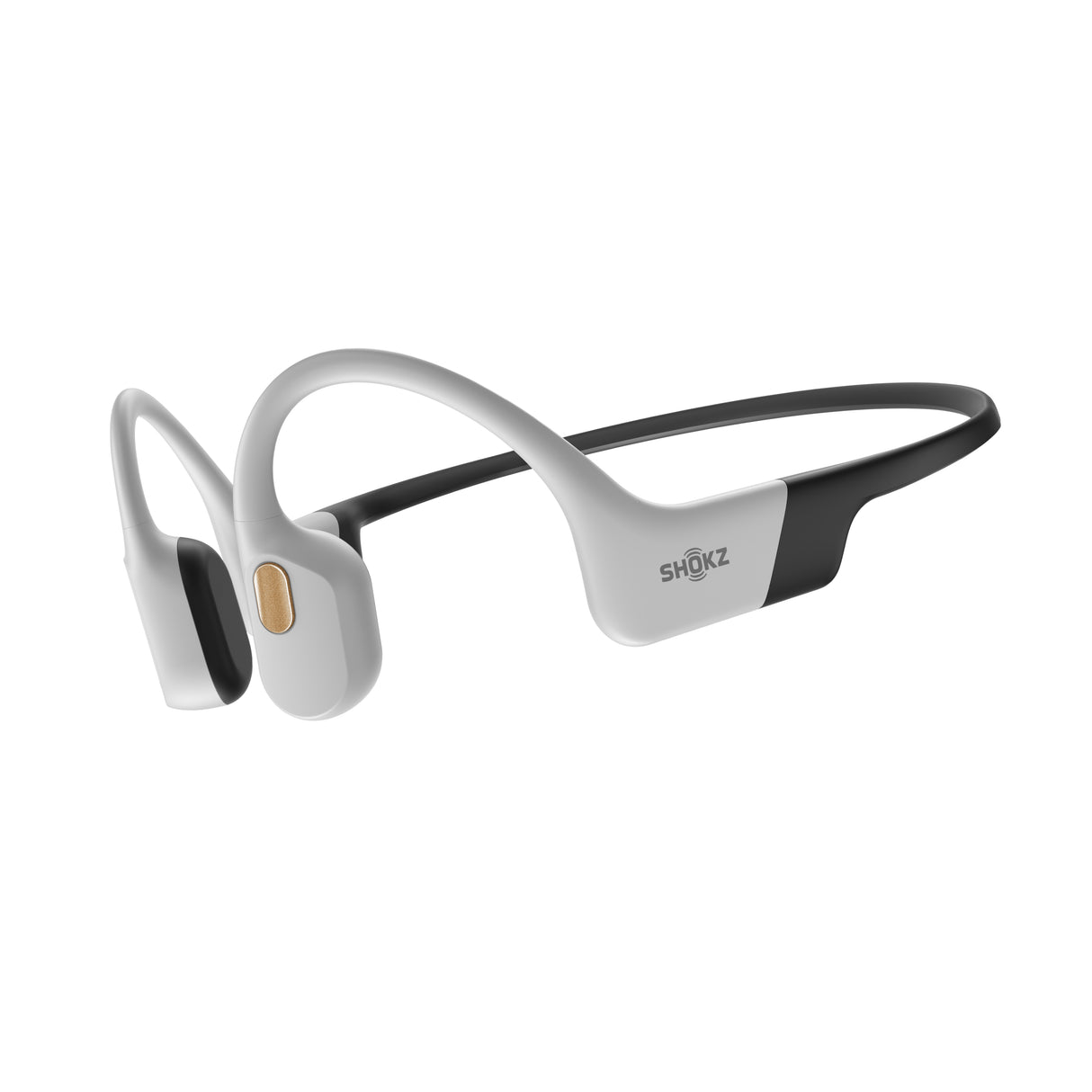Shokz OpenSwim Pro White Bluetooth Headset & MP3 Dual Modes Bone Conduction IP68 Waterproof Dual Noise Reduction 9Hrs Battery Life Swimming Earplugs Included