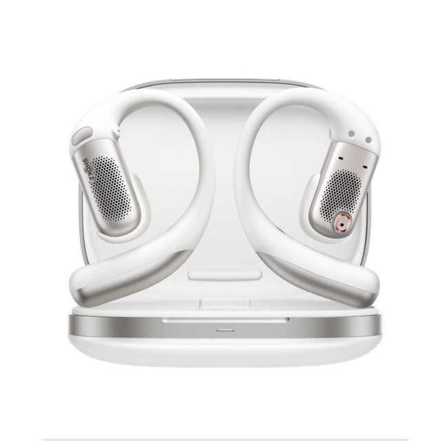 Shokz OpenFit Pro WHITE Open Ear True Wireless Earbuds Dolby Atmos with OpenBass 2.0- Black - IP55 Water Resistant - Wireless Charge Case 50hr Playtime