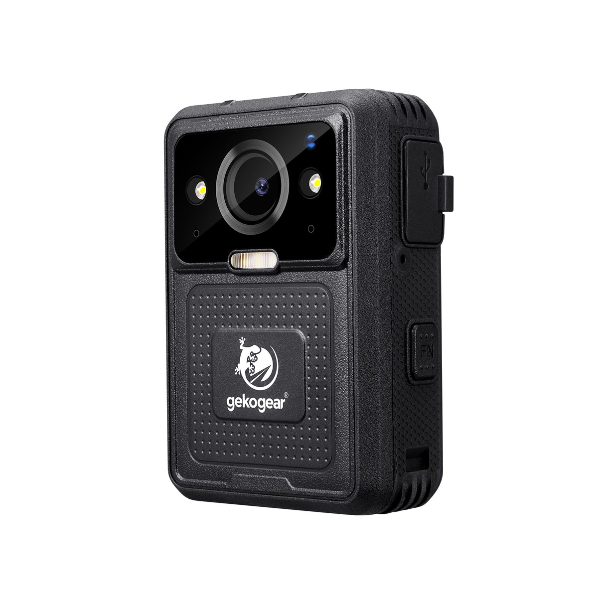 GekoGear Body Cam Aegis 400 4K Ultra HD Infrared Night Vision Wide Angle Lens GPS WiFi IP65 Water Resistant 10hr Battery Life - Black