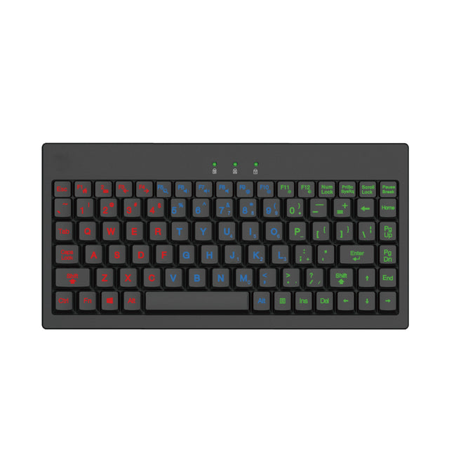 Adesso Keyboard Wired Mini 3-color Illiminated Backlight  2X Large Print Keys - Black