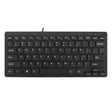 Adesso Keyboard Wired Mini SlimTouch Antimicrobial - Black