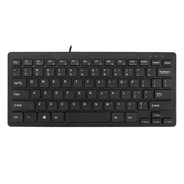 Adesso Keyboard Wired Mini SlimTouch Antimicrobial - Black
