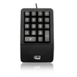Adesso Keypad Wired Antimicrobial Waterproof Ergonomic - Black