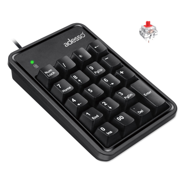 Adesso Mechanical Numeric Keypad with Cherry MX Red Switch