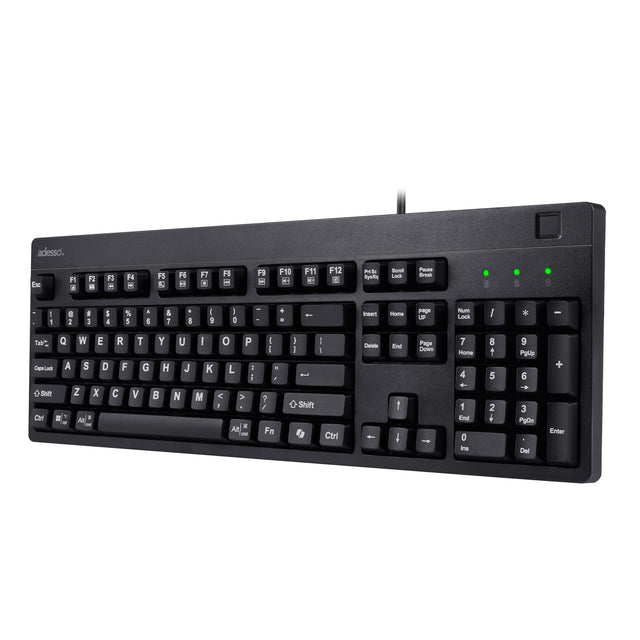 Adesso Keyboard Wired EasyTouch with Finger Print Reader - TAA Compliant