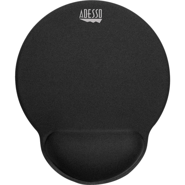 Adesso Mouse Pad with Memory Form Wrist Rest - Black