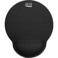 Adesso Mouse Pad with Memory Form Wrist Rest - Black