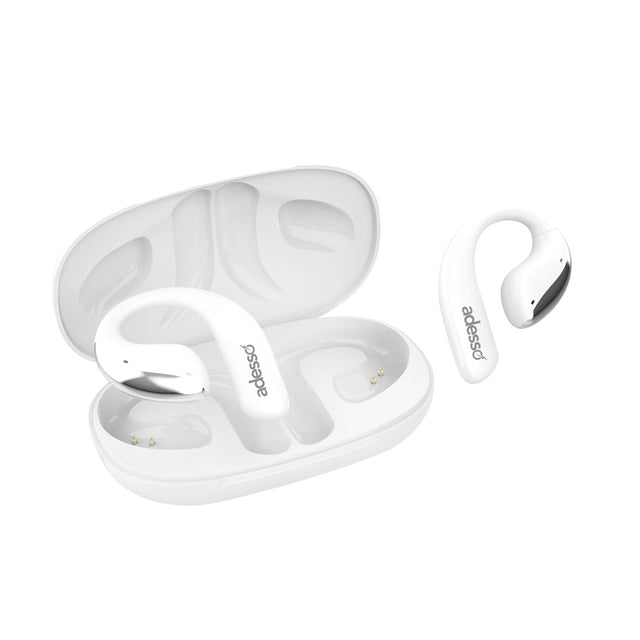 Adesso Earbuds Bluetooth Xtream T6 Open-Ear Sports with Touchscreen Controls - White